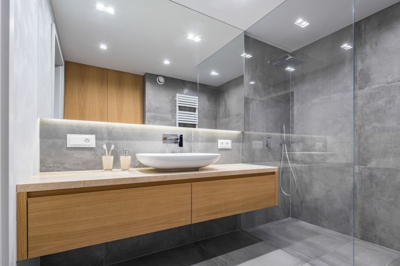 Bathroom with smart mirror